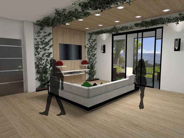 Diseño en línea Sala Contemporánea por Gericel D. miniatura