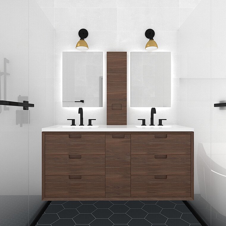 Online design Transitional Bathroom by Jessica S. thumbnail