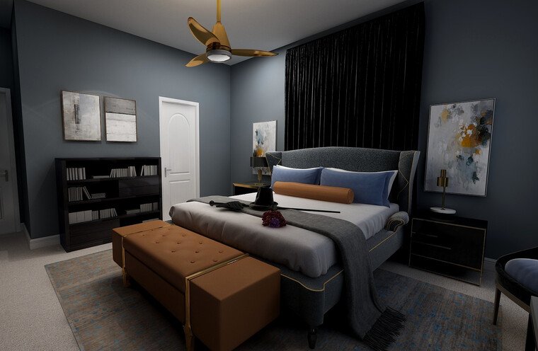 Online design Transitional Bedroom by Veronica S. thumbnail