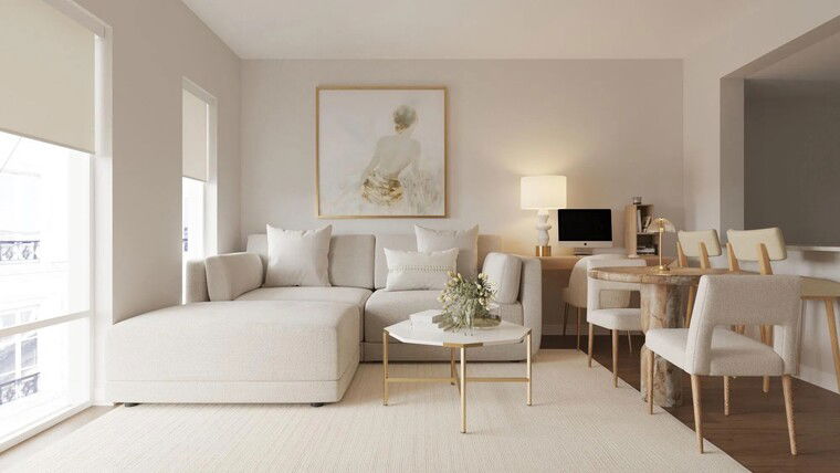 Online design Modern Combined Living/Dining by Ashley S. thumbnail