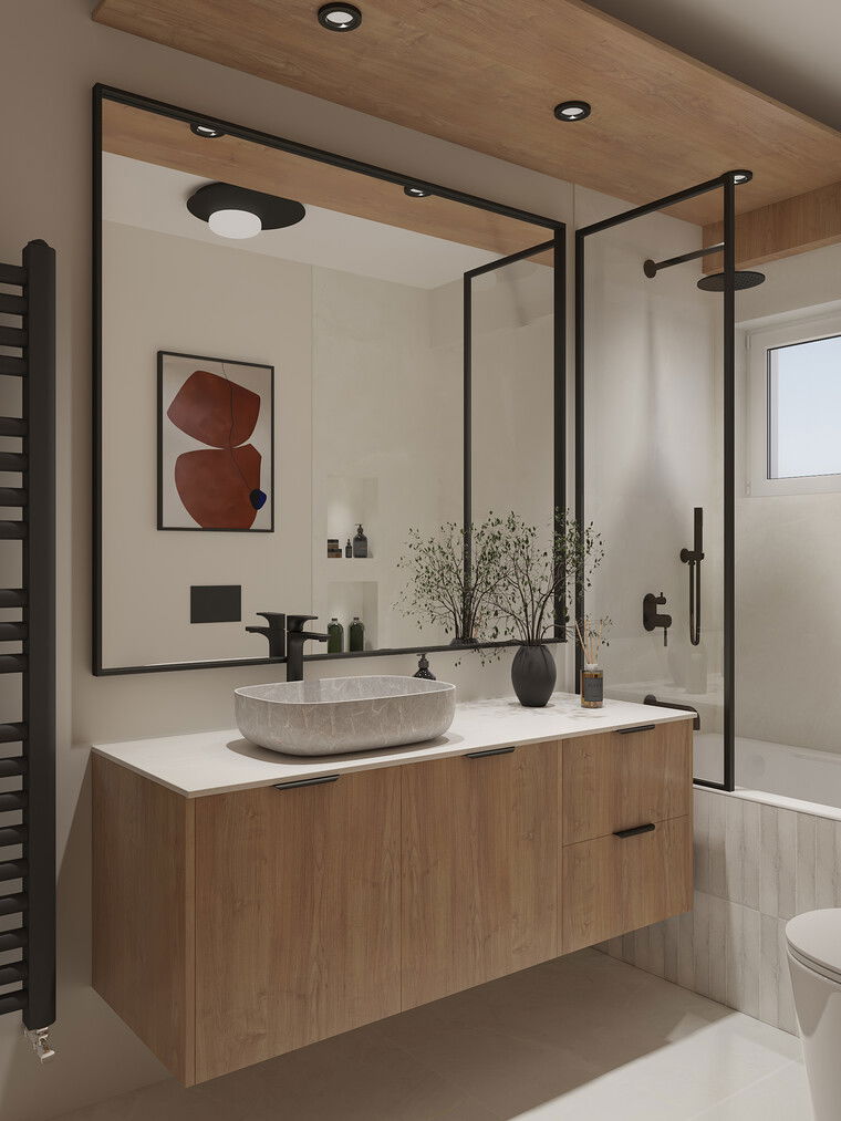 Online design Contemporary Bathroom by Iulia B. thumbnail