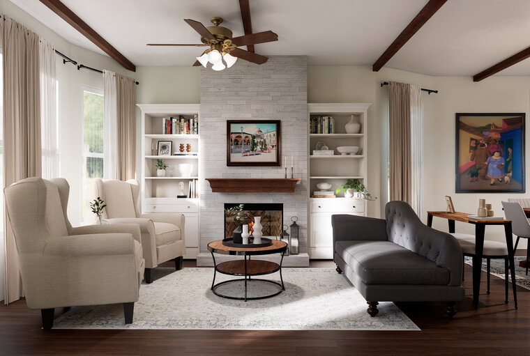 Online design Traditional Living Room by Lara D. thumbnail