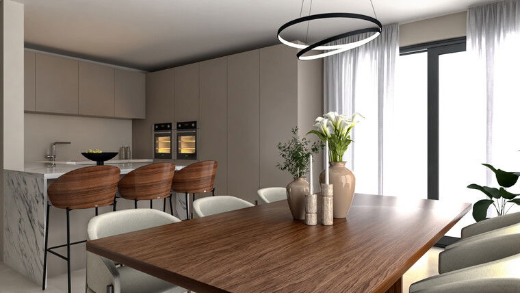 Diseño en línea Sala/Comedor Combinados Contemporáneos por Petra P. miniatura