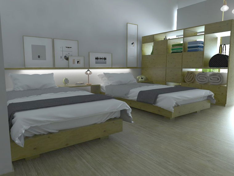 Diseño en línea Dormitorio Contemporáneo por Eleni M. miniatura