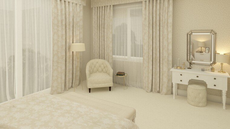 Online design Transitional Bedroom by Salma o. thumbnail