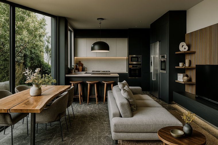 Online design Modern Combined Living/Dining by Marlene R. thumbnail