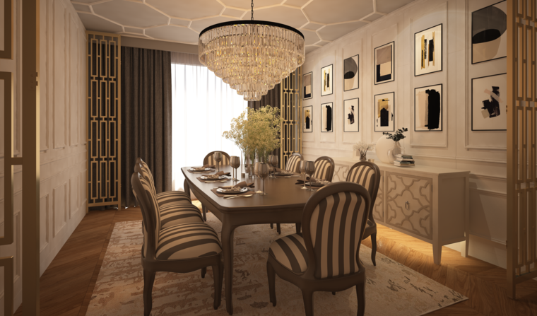 Online design Glamorous Dining Room by Atif N. thumbnail