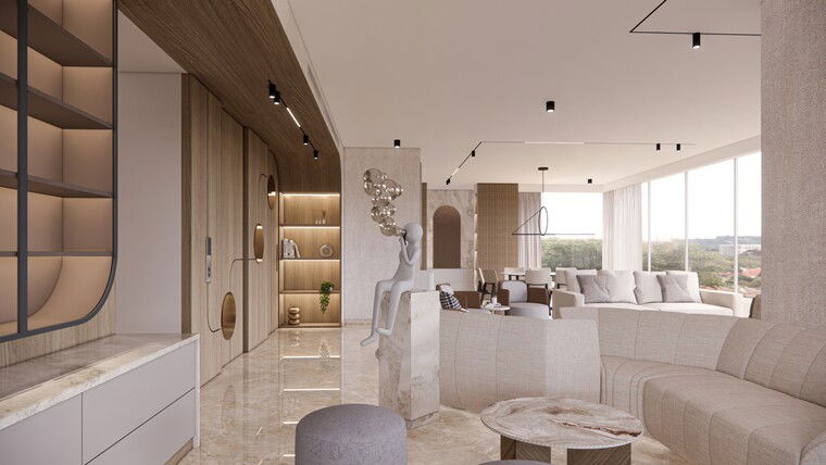 Online design Glamorous Living Room by Alexandra U. thumbnail