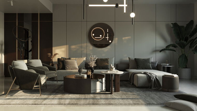 Diseño en línea Sala Glamourosa por Helal H. miniatura