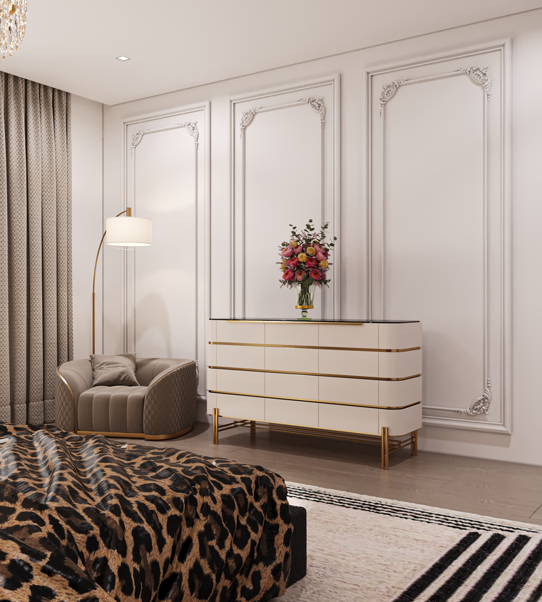 Diseño en línea Dormitorio Glamouroso por Tara M. miniatura