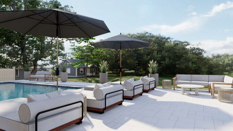 Diseño en línea Patio Contemporáneo por Dusan J. miniatura