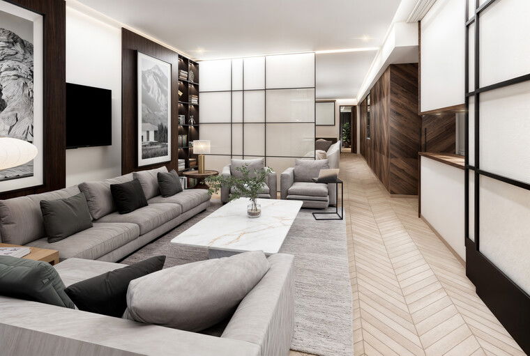 Online design Modern Living Room by Camila M. thumbnail