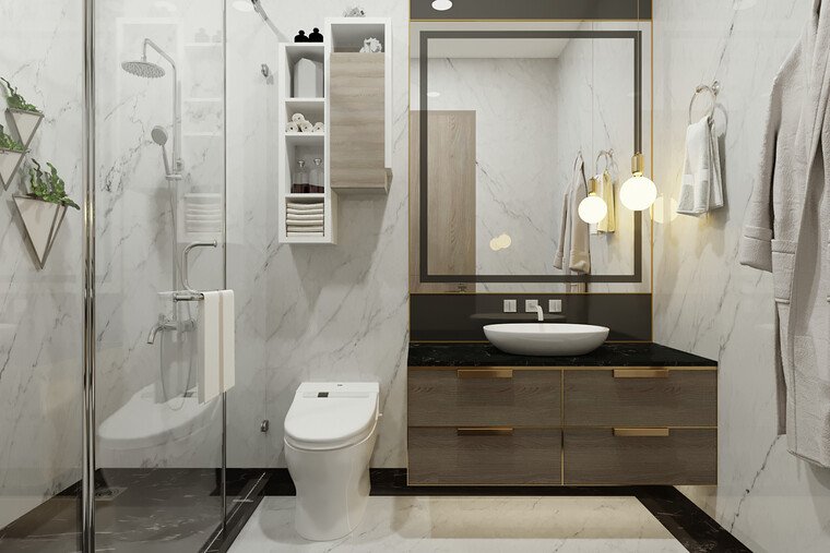 Online design Modern Bathroom by Gilang R. thumbnail