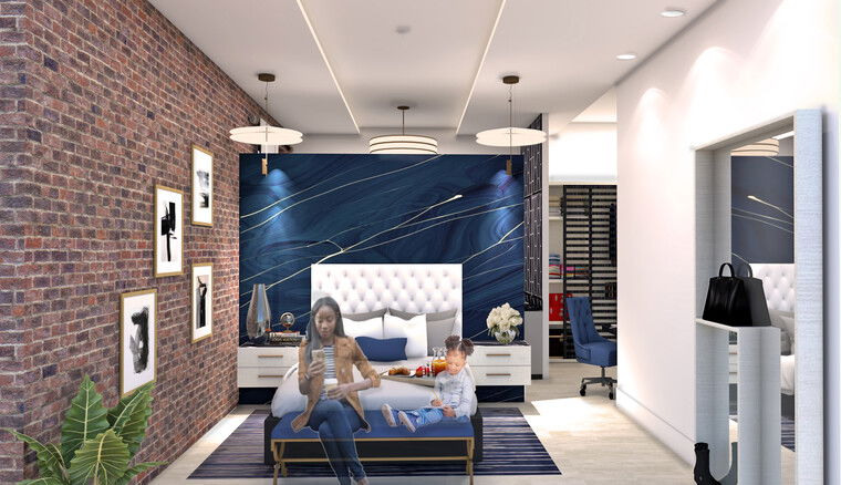 Online design Glamorous Bedroom by Allison H. thumbnail