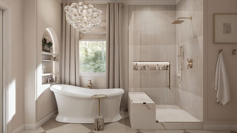 Online design Contemporary Bathroom by Erika F. thumbnail