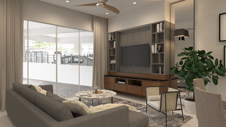 Online design Modern Living Room by Aida A. thumbnail