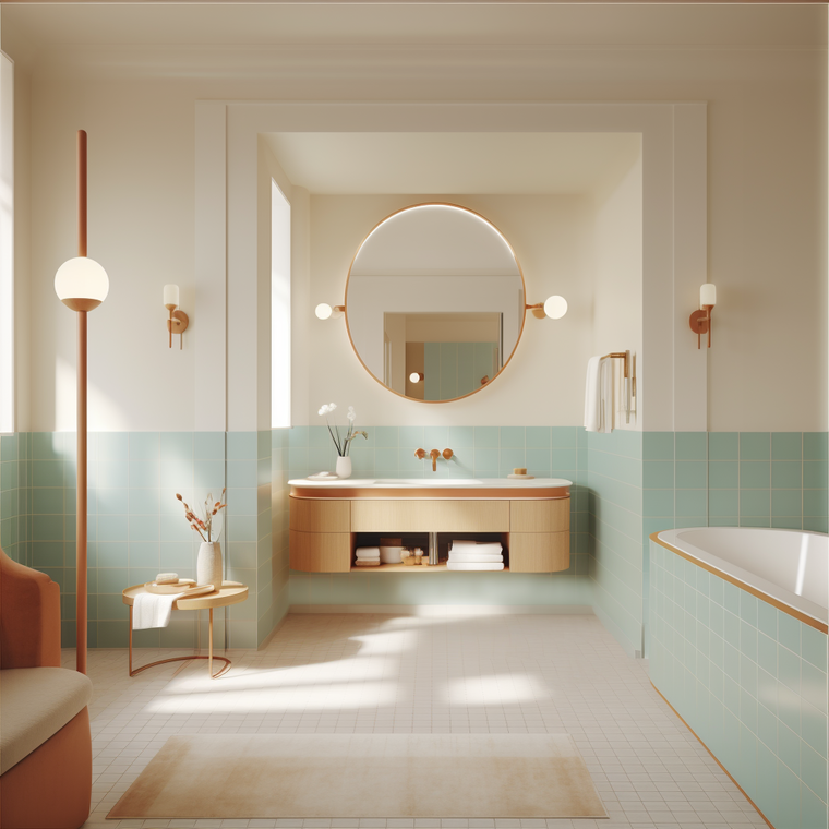 Online design Contemporary Bathroom by Sanaz M. thumbnail