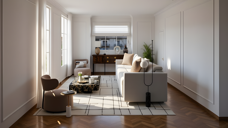 Online design Contemporary Living Room by Ingrid T. thumbnail