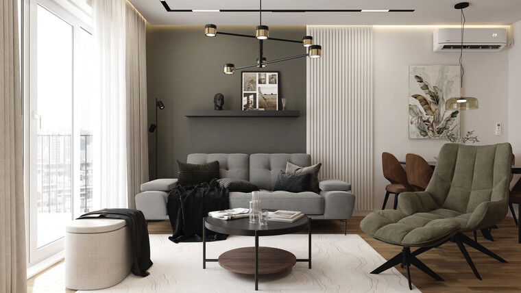 Diseño en línea Sala de estar moderna por Nikola P. miniatura