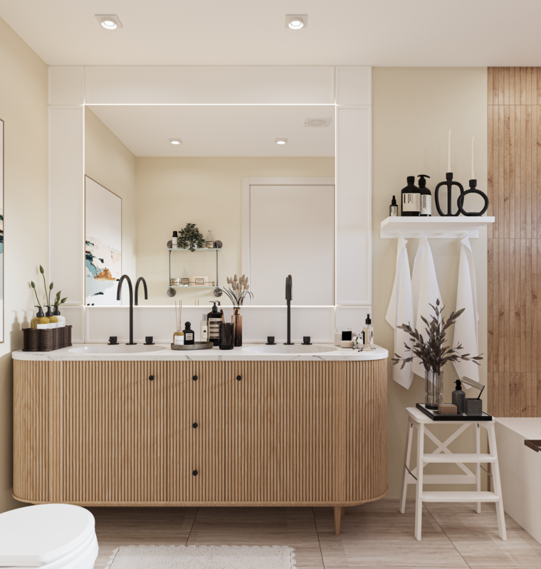 Online design Modern Bathroom by Sahar M. thumbnail