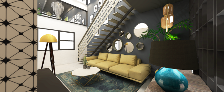Online design Eclectic Living Room by mujtaba m. thumbnail