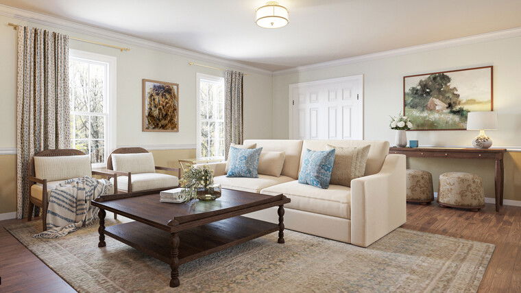 Online design Transitional Living Room by Jillian M. thumbnail