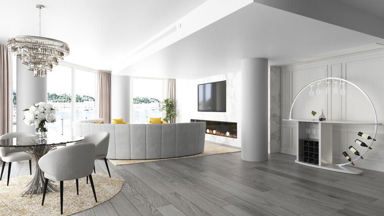 Online design Glamorous Combined Living/Dining by Nor Aina M. thumbnail