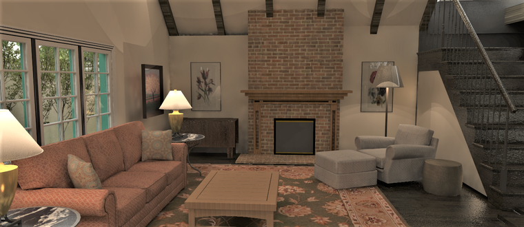 Online design Transitional Living Room by Shanthi O. thumbnail