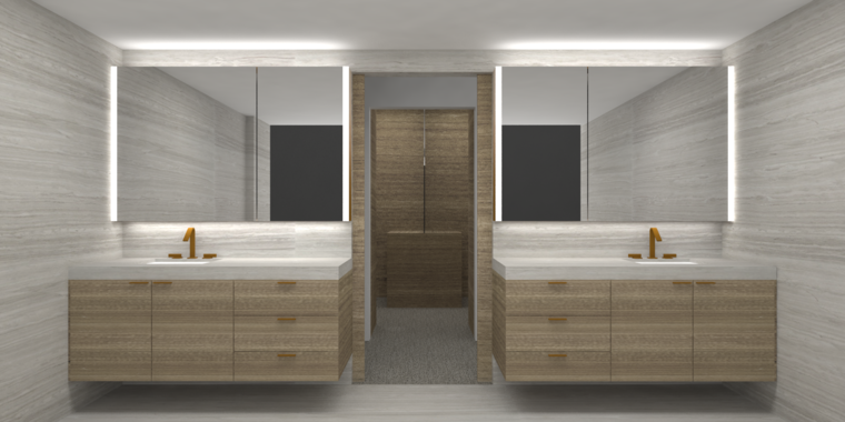 Online design Contemporary Bathroom by Lanny A. thumbnail
