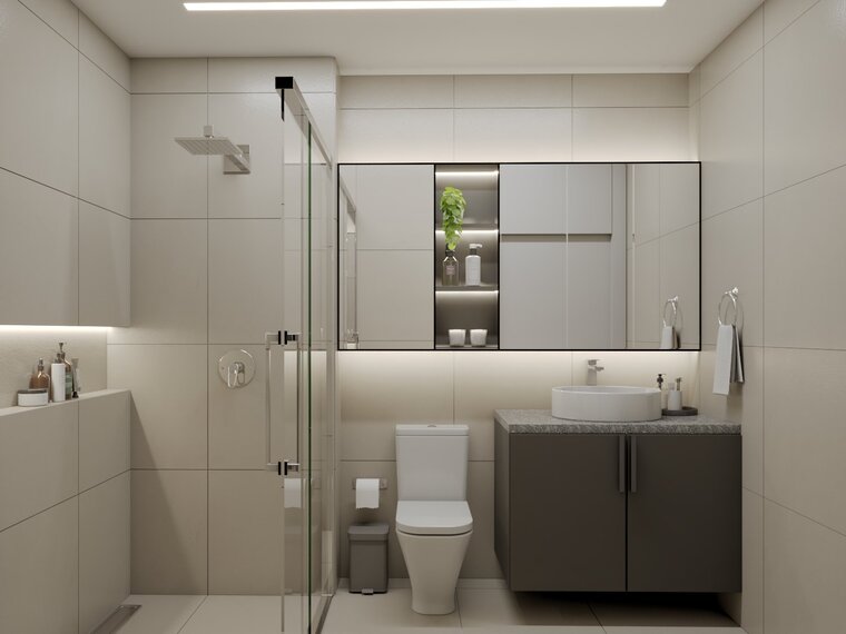 Online design Modern Bathroom by Maria S. thumbnail