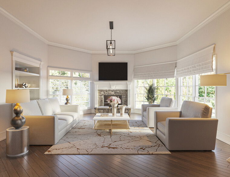 Online design Transitional Living Room by Sahar M. thumbnail