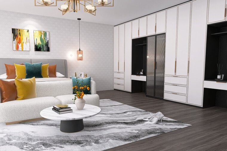 Online design Modern Bedroom by Hajara M. thumbnail