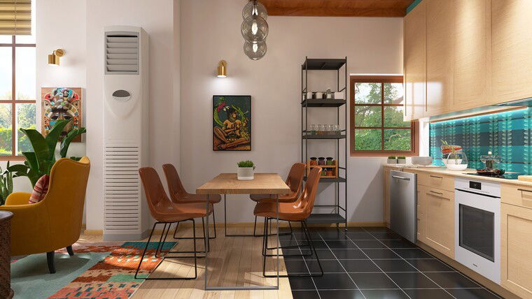 Online design Eclectic Combined Living/Dining by Sierra G. thumbnail