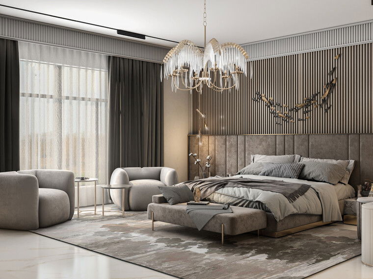 Online design Modern Bedroom by Zahra M. thumbnail