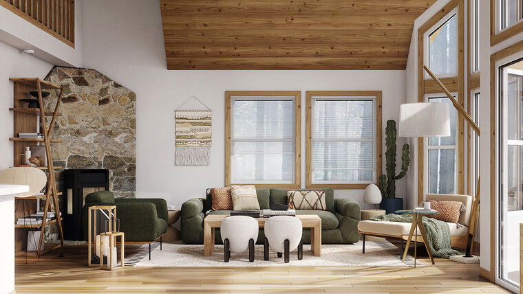 Online design Modern Combined Living/Dining by Erika F. thumbnail