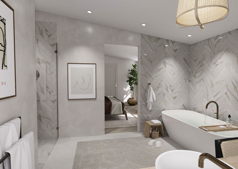 Online design Contemporary Bathroom by Lauren O. thumbnail