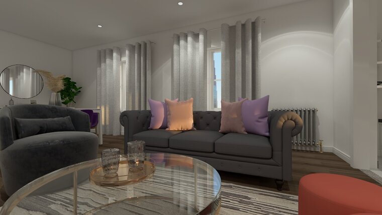 Online design Contemporary Living Room by Chante F. thumbnail