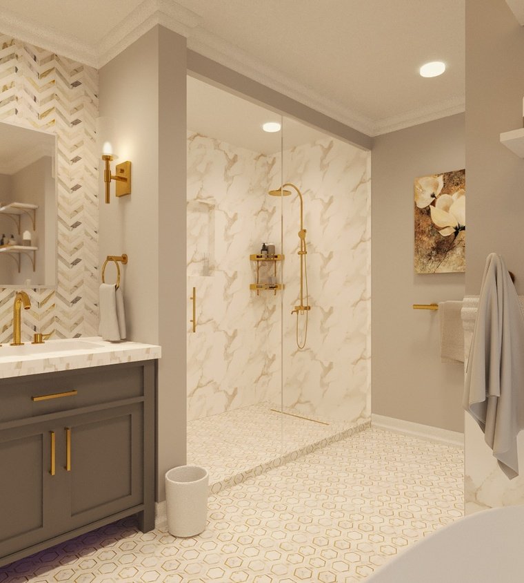 Online design Transitional Bathroom by Aida A. thumbnail