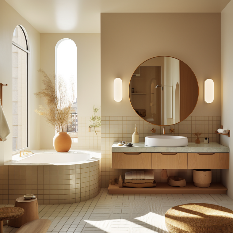 Online design Contemporary Bathroom by Sanaz M. thumbnail