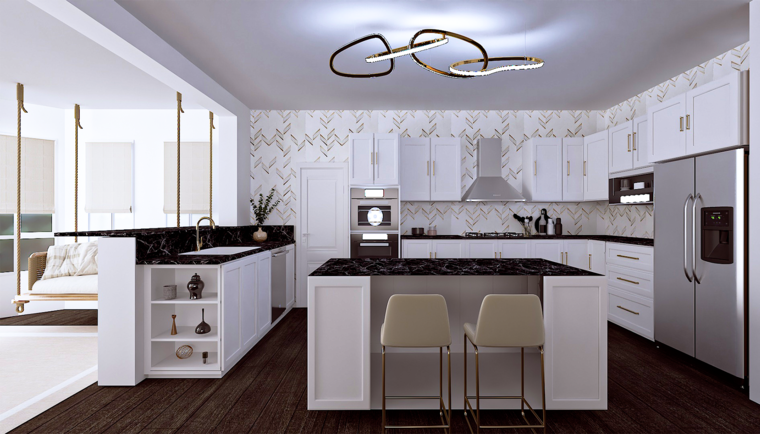 Diseño en línea de Cocina Transicional por Sahar M. miniatura
