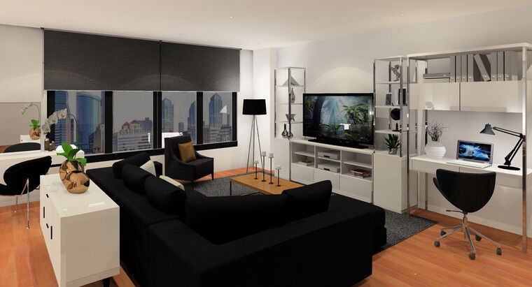 Online design Modern Living Room by Nor Aina M. thumbnail