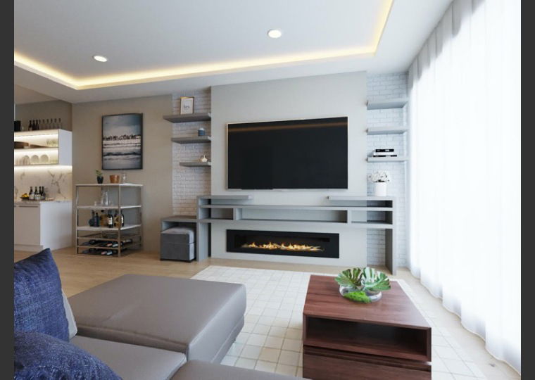 Online design Modern Combined Living/Dining by Amelia R. thumbnail