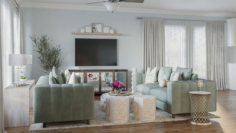 Online design Transitional Living Room by Marve M. thumbnail