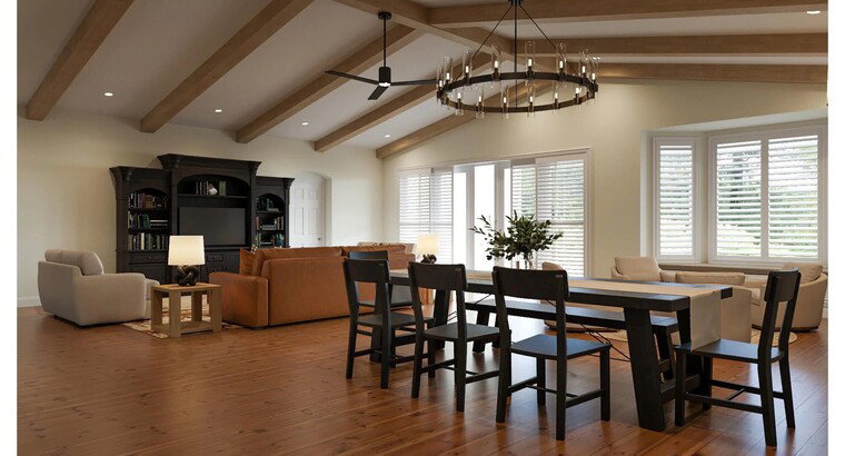 Online design Transitional Combined Living/Dining by Ashley S. thumbnail