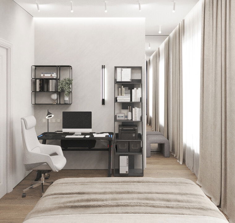 Online design Transitional Home Office by Talyana V. thumbnail