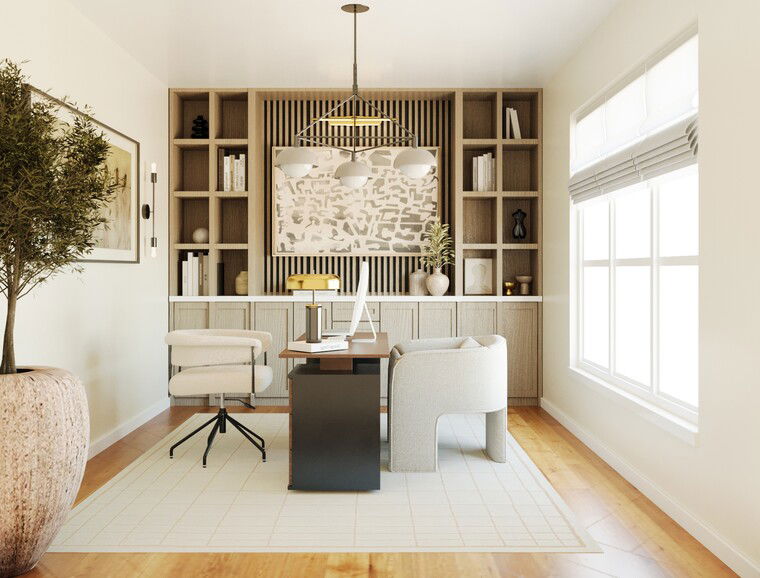 Online design Contemporary Home Office by Pateniah M. thumbnail