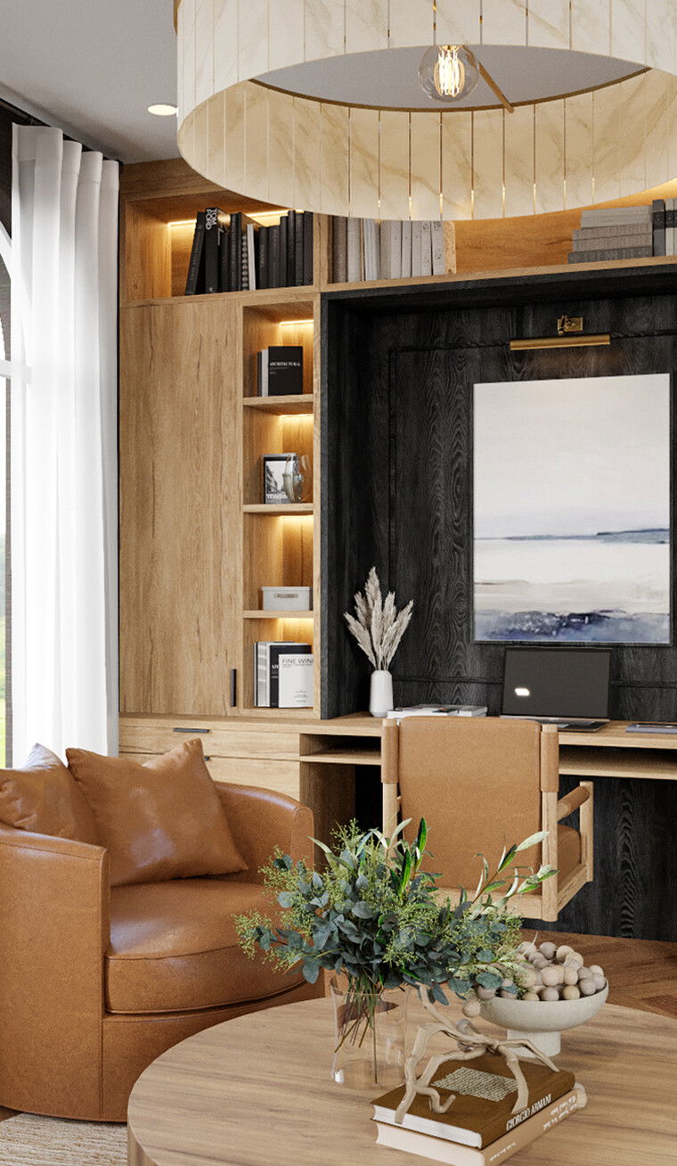 Online design Contemporary Home Office by Maya M. thumbnail