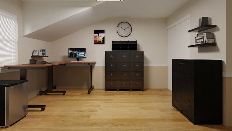 Online design Transitional Home Office by Felipe N. thumbnail