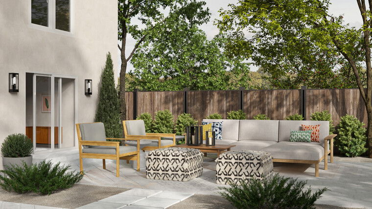 Diseño en línea Patio Contemporáneo por Maria G. miniatura