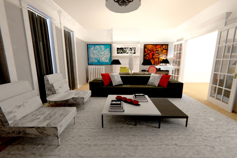 Online design Contemporary Living Room by Michelle C thumbnail